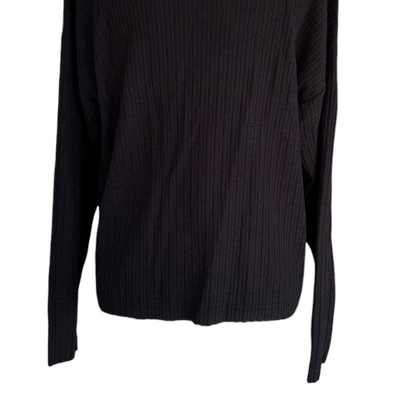 MM LaFleur The Tyler Black Geo Micro Textured Pullover Knit Sweater - M